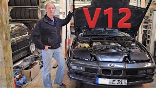 Nächster BMW 850i E31 V12 bei uns diesmal geht es an die Zylinderkopfdichtung Wasserverlust Motor [upl. by Alice]