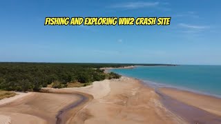 Fishing and exploring an WW2 crash site near Darwin NT [upl. by Nosnevets]