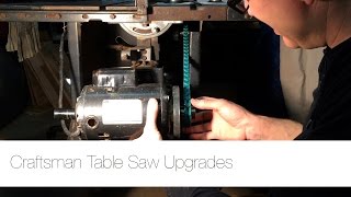 Shop Update Craftsman Table Saw Upgrades [upl. by Petrie182]