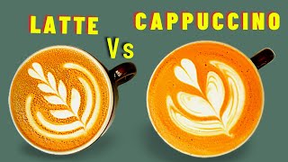 CAPPUCCINO VS LATTE What’s the difference between amp How do you make a Cuppaccino and latte [upl. by Asirrak]