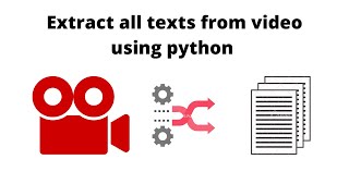 Extract all texts from video using python video to text [upl. by Rodd]