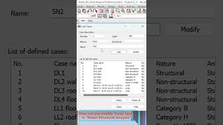 How can you modify quotLoad Typesquot in quotRobot Structural Analysisquot [upl. by Melody]