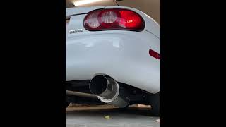 NB Miata Cold Start with Megan Racing Axle Back Exhaust [upl. by Anyrak]