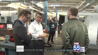 US Senator Todd Young brings his quotMade in Indianaquot tour to Fort Wayne [upl. by Renrut]