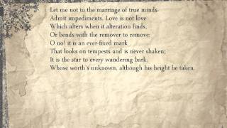 Shakespeare Sonnet 116 Let me not to the marriage of true minds [upl. by Fionnula517]