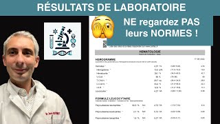 Pourquoi je nutilise pas les normes des laboratoires [upl. by Aiem]