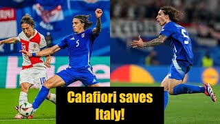 Riccardo Calafiori versus Croatia🛡️ [upl. by Lilith]