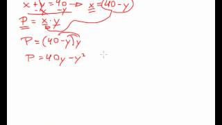 Optimization Calculus  Maximizing the Product of Two Numbers [upl. by Notwen]