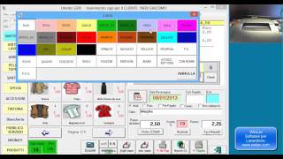 Stampa scontrini e marcature con il software WinLav Gestione Lavanderia [upl. by Oriana]