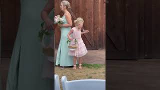 Flower Girl Tries to Shoo Away Annoying Bees at Wedding  1360422 [upl. by Sayres627]