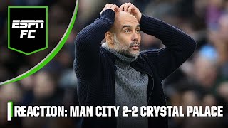 ‘TOTAL PANIC’ How Manchester City dropped more precious points vs Crystal Palace  ESPN FC [upl. by Darmit]