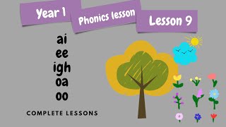 YEAR 1 PHONICS LESSON  ai ee igh oa oo  COMPLETE LESSONS [upl. by Gustafsson]