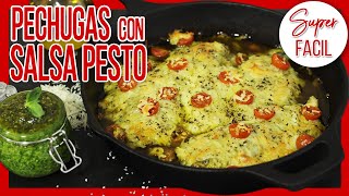 😋 Cómo Hacer POLLO AL PESTO ► Receta de Pechugas de Pollo con SALSA PESTO al Horno [upl. by Itnahsa583]