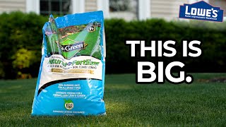 This 25 Bag of Lowe’s Fertilizer is THE END of Milorganite [upl. by Araht]