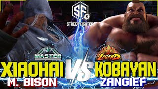 SF6 ▰ Xiaohai M Bison vs Kobayan Zangief ▰ SF6 High Level [upl. by Nnyre]