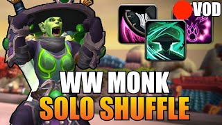 WW Monk 60 High Rated SoloShuffle  TWW Arena Season 1 PvP Full Vod [upl. by Lambertson]