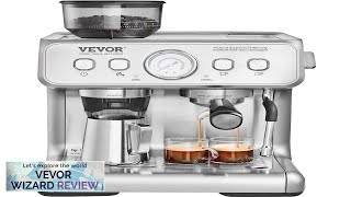 VEVOR Espresso Machine with Grinder 15 Bar SemiAutomatic Espresso Coffee Maker Review [upl. by Marvella428]