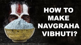 How to make Siddh Navgraha Vibhuti Bhasma  Sacred Ash  at Home [upl. by Paynter]