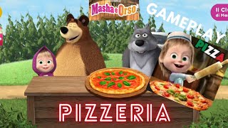 MASHA e ORSO in PIZZERIA gameplay app [upl. by Dabbs383]