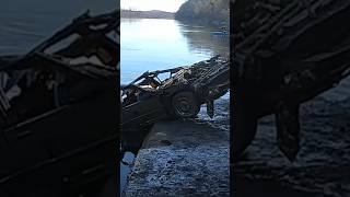 Pulling a Buick out of the river scubadiving buick carcrash towtruck 🛻🚙🔥 [upl. by Eibo]