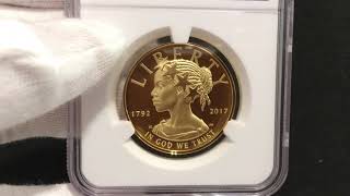 2017 American Liberty 225th Anniversary Gold Coin  Proof 70 Deep Cameo Early Release Series [upl. by Archle]