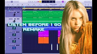 Billie Eilish  Listen Before i go Instrumental Remake Production Tutorial [upl. by Eemla]