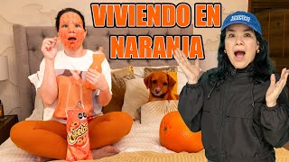 UN DÍA VIVIENDO Y COMIENDO NARANJA  AnaNANA TOYS [upl. by Chemush]