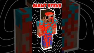 Minecraft Giant Steve 🤯🩷🩷  shorts minecraft viral [upl. by Brice]