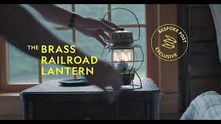 Exclusive Introducing the Barebones Brass Railroad Lantern  Bespoke Post [upl. by Blanding]