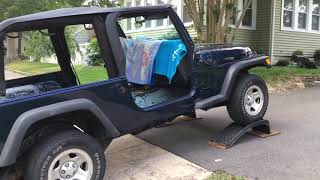 Rustproofing and Monstaliner on a Wrangler TJLJ Unlimited Before and After Pictures at the End [upl. by Aisiram592]