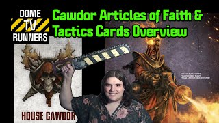 Cawdor Articles of Faith and Tactics Cards Overview  Intro to Necromunda  Dome Runners TV [upl. by Arahas]