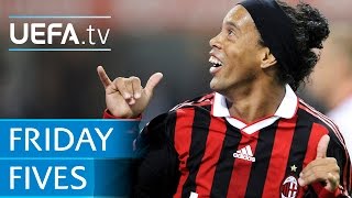 Ronaldinho Ravanelli Keane 5 classic celebrations [upl. by Yesteb443]