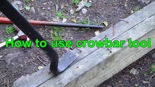 How to use crowbar tool [upl. by Adiel]