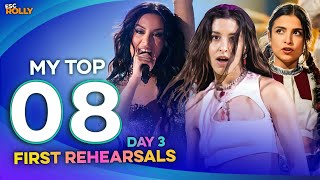 Eurovision 2024  First Rehearsals Day 3  My Top 8 [upl. by Lashonde]