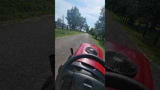 Big Red stack and wheelies briggsandstratton wheelie shorts mower briggsstratton mowermoments [upl. by Rebmat935]