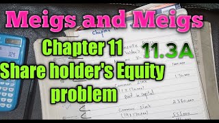 Share holders equity ch 11 by Meigs and meigsMcom Accounting gor decision making [upl. by Ainala]