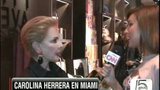 Romina Nabhen on CNN Espanol  Notimujer  Carolina Herrera Interview March 2012 [upl. by Nedlog526]