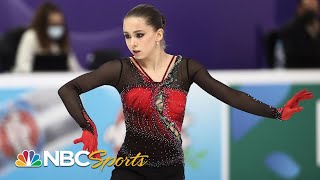 15yearold Kamila Valieva sets TWO world records in stunning free skate  NBC Sports [upl. by Aramo]