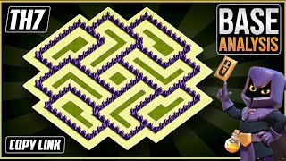 New BEST TH7 HYBRIDTROPHYdefense Base 2020 Town Hall 7 Hybrid Base Design  Clash of Clans [upl. by Malita]