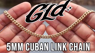 GLDShop 5mm 20in Cuban link Chain [upl. by Nuajed]