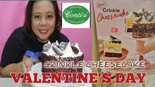 CONTIS CRINKLE CHEESECAKE  NEW CRINKLE CHEESECAKE  VALENTINES DAY SPECIAL  FOOD REVIEW BY LYTE TV [upl. by Abehsat]