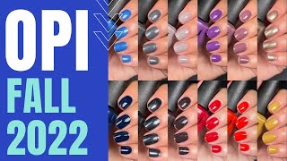 OPI FALL 2022 quotFall Wondersquot Collection  Full review amp swatches [upl. by Nairadas]