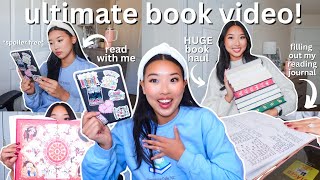 THE ULTIMATE BOOK VIDEO read with me book haul and working on my reading journal [upl. by Eselrahc]