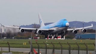 KLM Cargo 747 Arrival and Departure at Dublin Airport  3rd April 2024 [upl. by Mendes695]