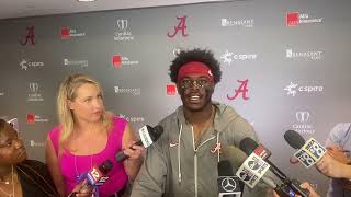 Alabama WR Germie Bernard after South Carolina win [upl. by Aiciles]