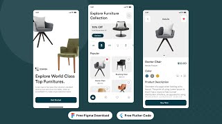 Flutter Furniture App template [upl. by Rosner]