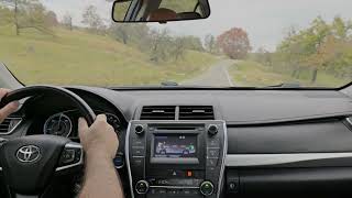 Toyota Camry Hybrid 2015 driving ASMR video 4k [upl. by Nahama]