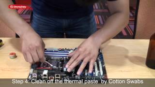 Tt Guru  How to Clean off Thermal Paste from CPU and Heatsink [upl. by Avert]