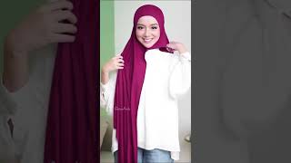 SHAWL Tutorial Simple  Cara Pakai Tudung Shawl Simple 2023 [upl. by Irik]