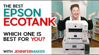 Best Epson EcoTank Printer for Inkjet and Sublimation Crafting [upl. by Maroj]